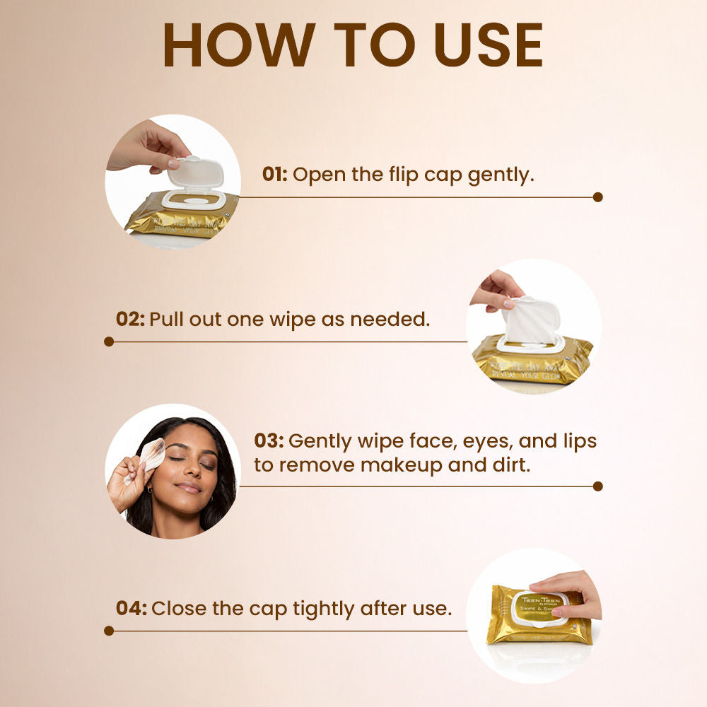 TEEN.TEEN Swipe & Shine Makeup Remover Wips