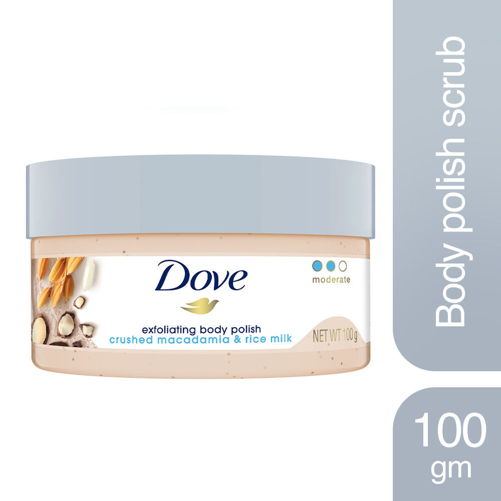 Dove Crushed Macadamia & Rice Milk Moderate Exfoliating Body Scrub