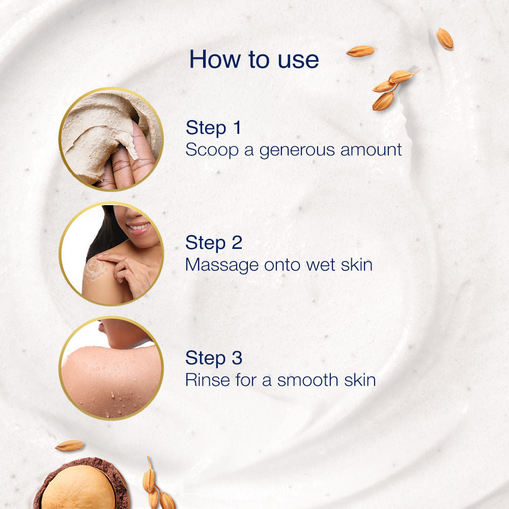 Dove Crushed Macadamia & Rice Milk Moderate Exfoliating Body Scrub