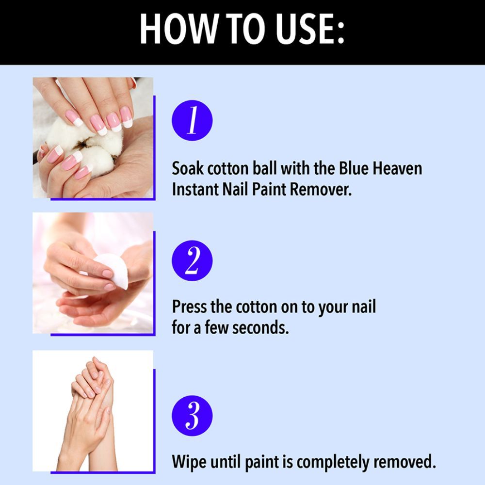 Blue Heaven Instant Nail Paint Remover