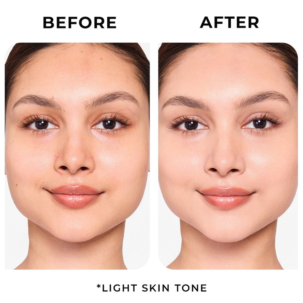Lovechild Masaba Skip Everything Serum Skin Tint SPF 20, Liquid Foundation for all Skin type, with In-Built Brush, Enriched with Vitamin E for anti-ageing benefits