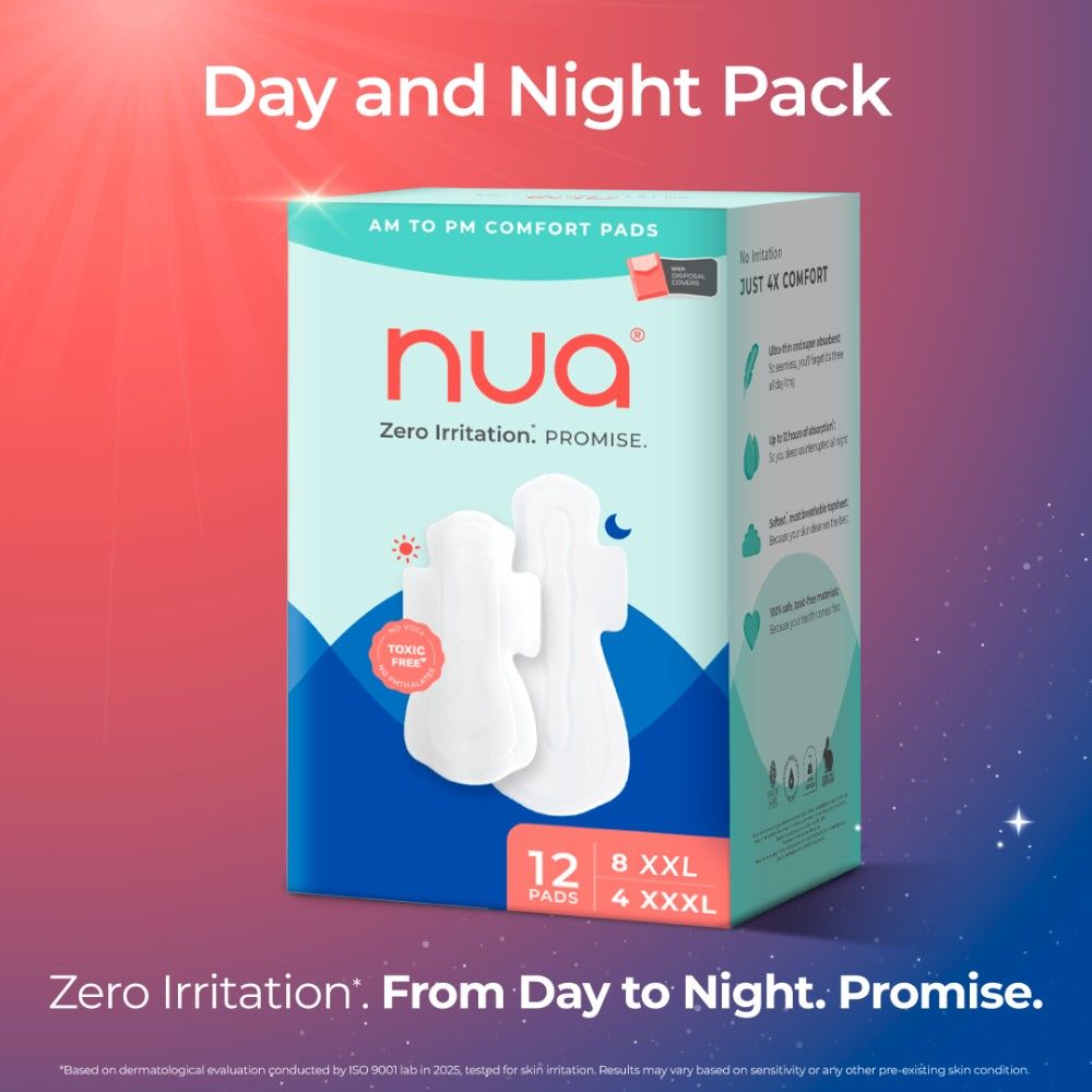 Nua Day And Night Comfort Sanitary Pads