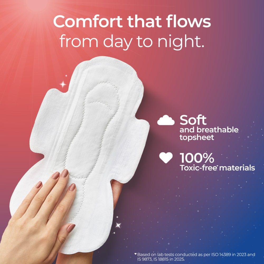 Nua Day And Night Comfort Sanitary Pads