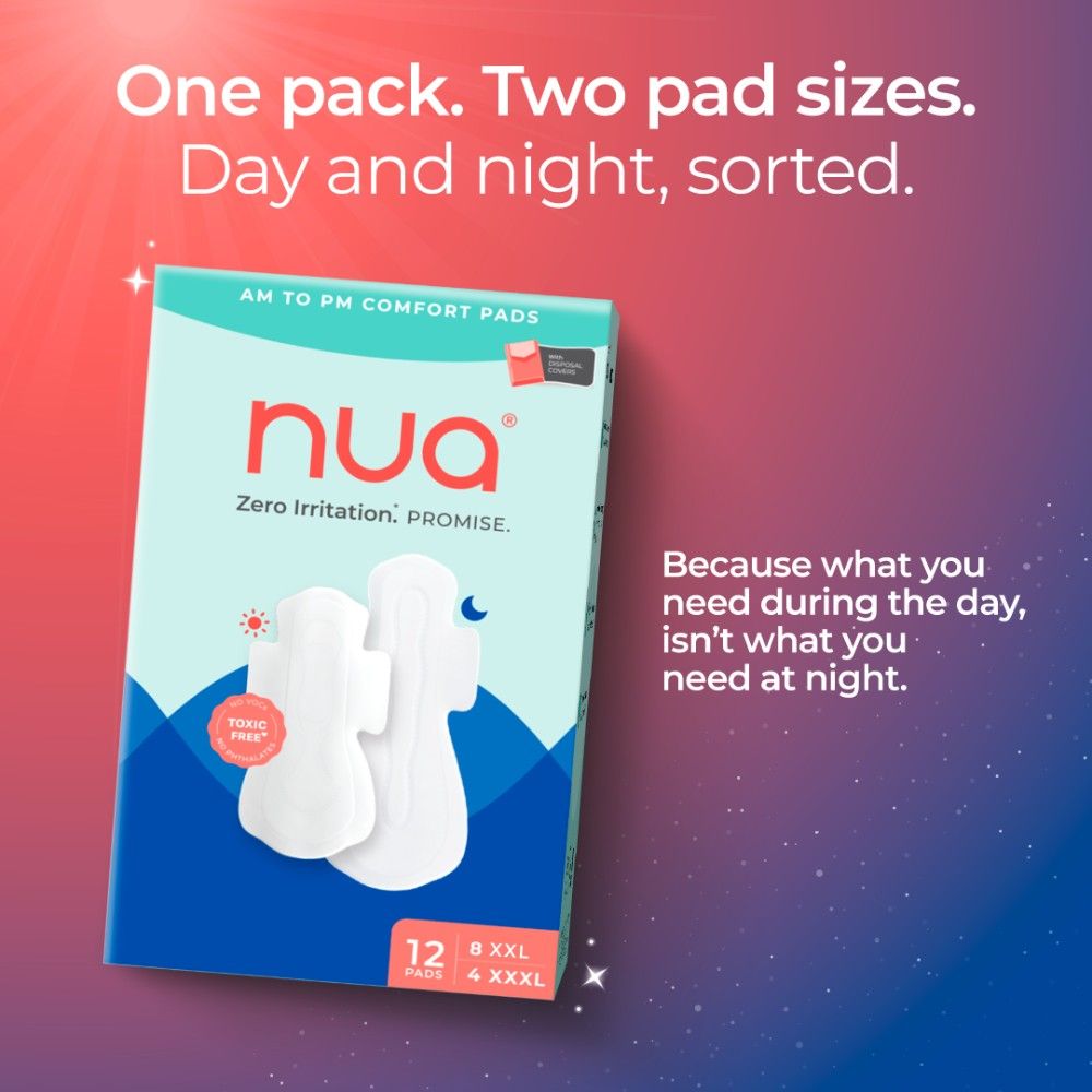 Nua Day And Night Comfort Sanitary Pads