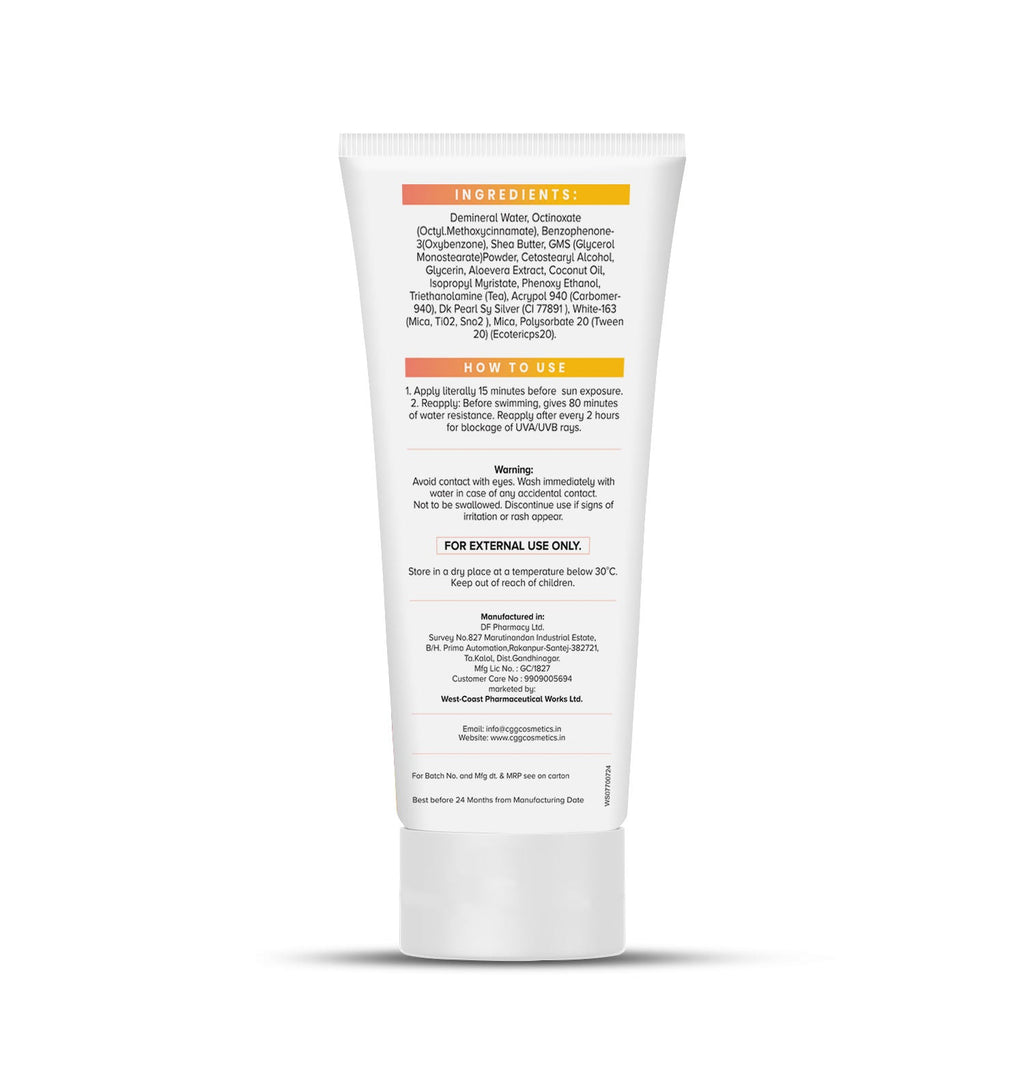 CGG Cosmetics Suncreen SPF 45 + FREE CGG cosmetics Hand cream SPF 45