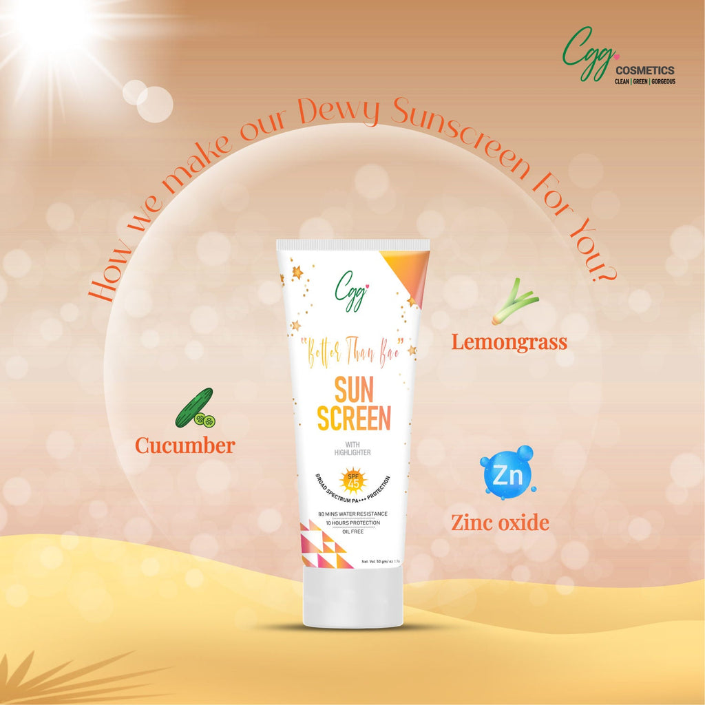 CGG Cosmetics Suncreen SPF 45 + FREE CGG cosmetics Hand cream SPF 45