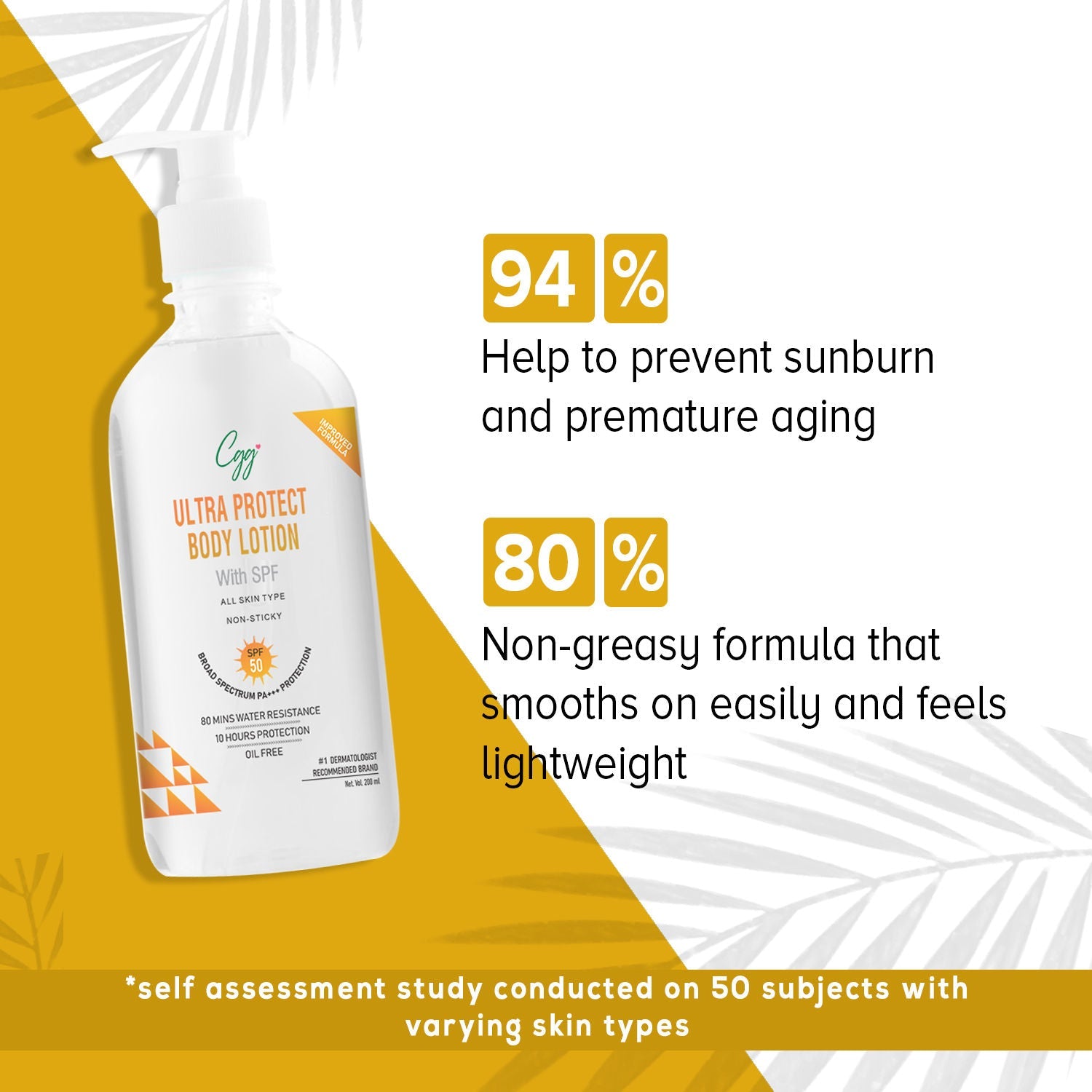 CGG Cosmetics Ultra Protect Body Lotion SPF 50 + FREE CGG cosmetics Hand cream SPF 45