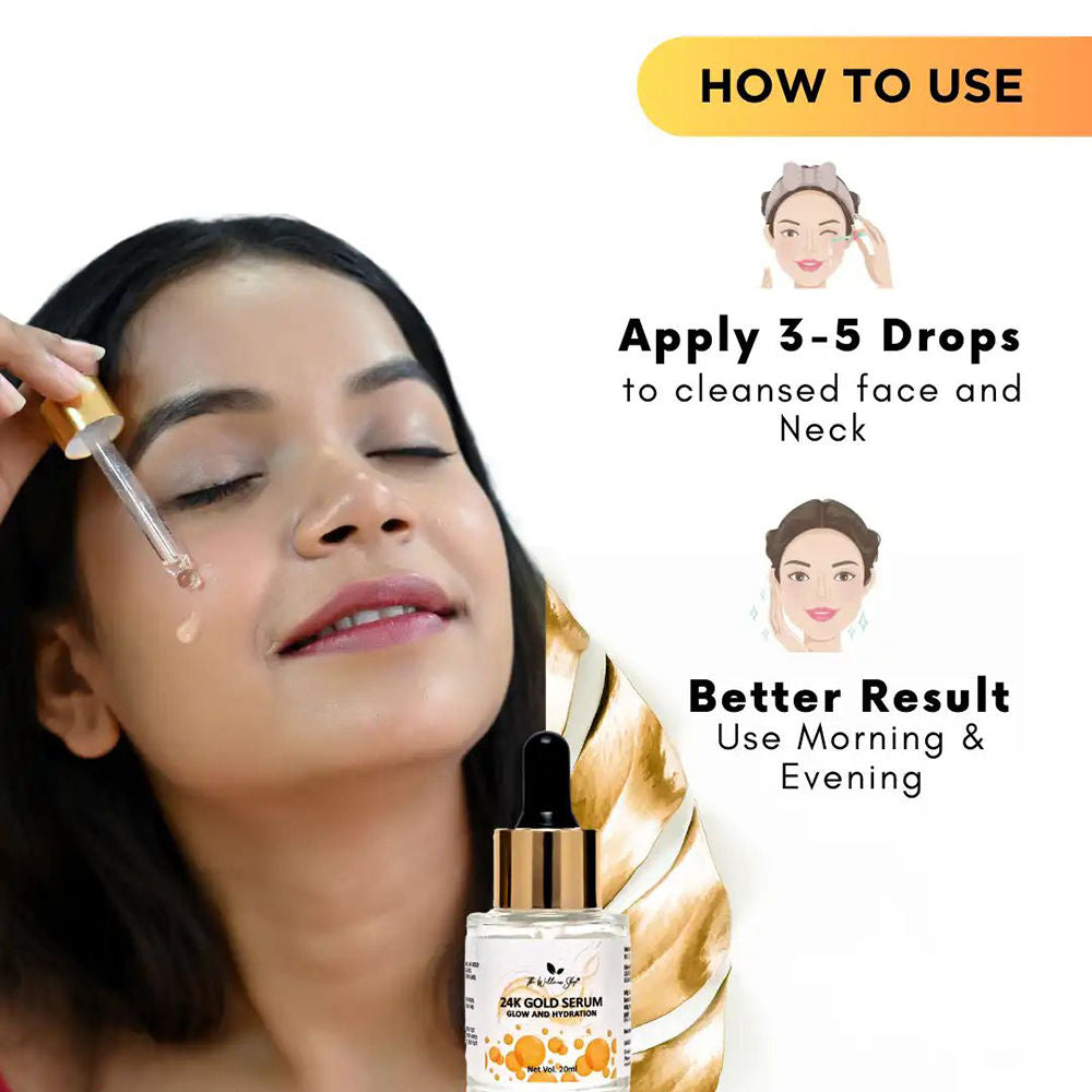 The Wellness Shop 24K Gold Serum For Glow And Hydration Water Based