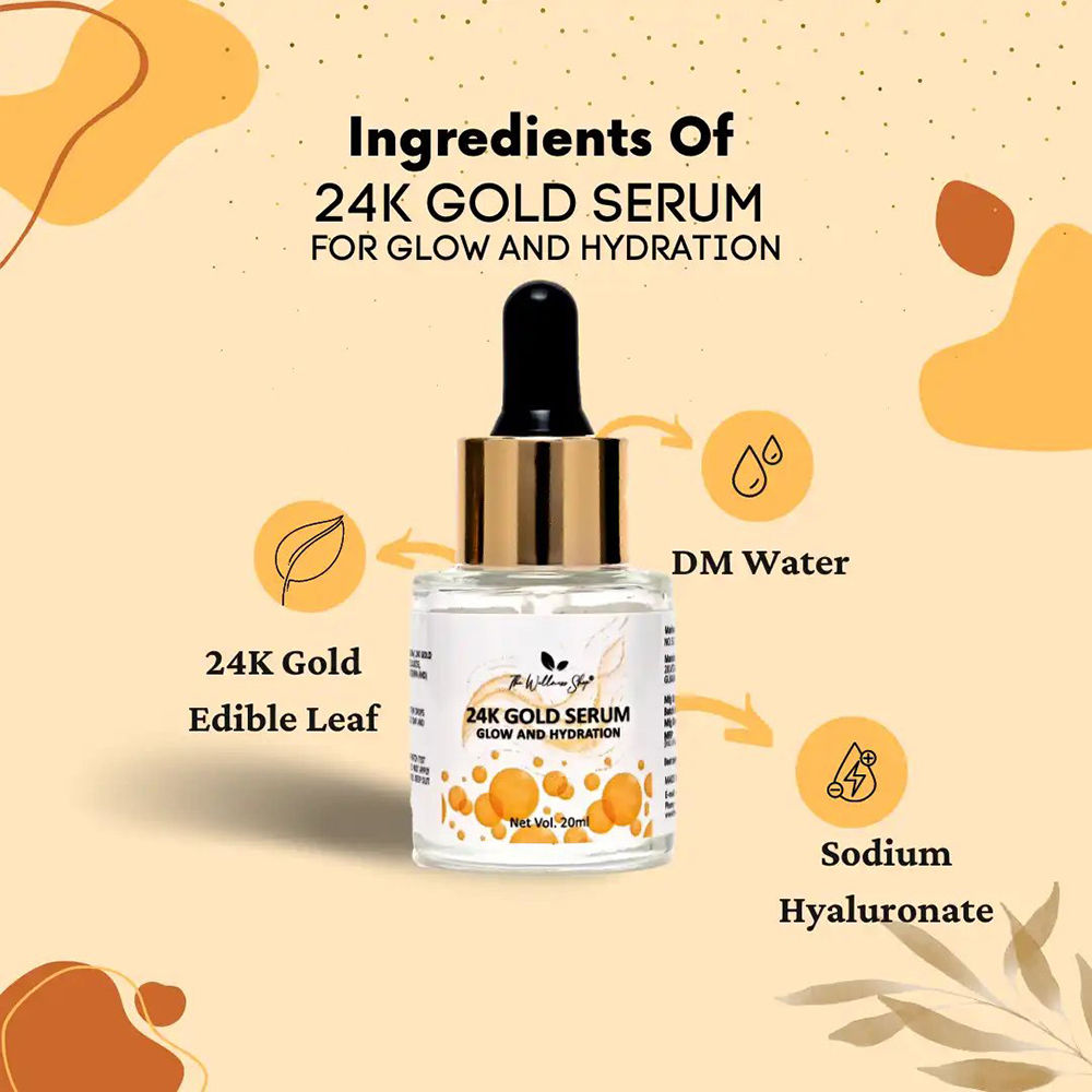 The Wellness Shop 24K Gold Serum For Glow And Hydration Water Based