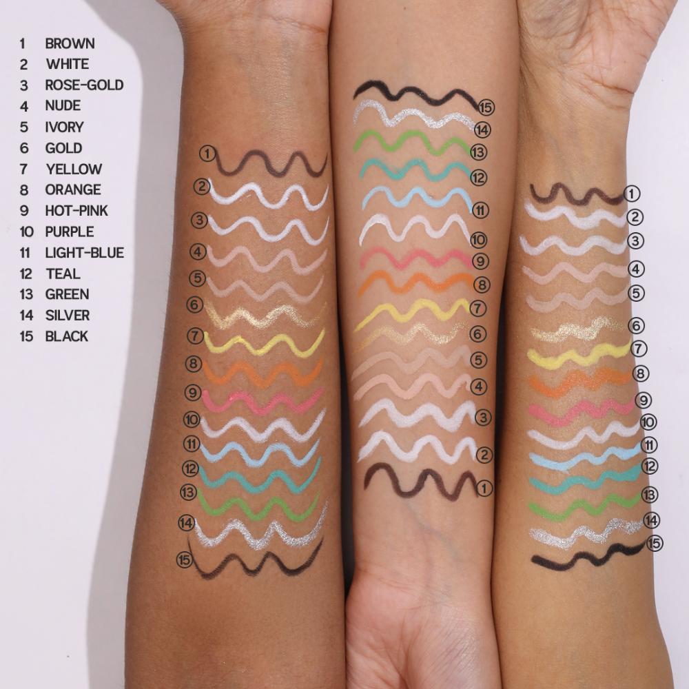 Makeup Revolution Streamline Waterline Eyeliner Pencil-Ultra Creamy Smudge Proof Smokey Looks
