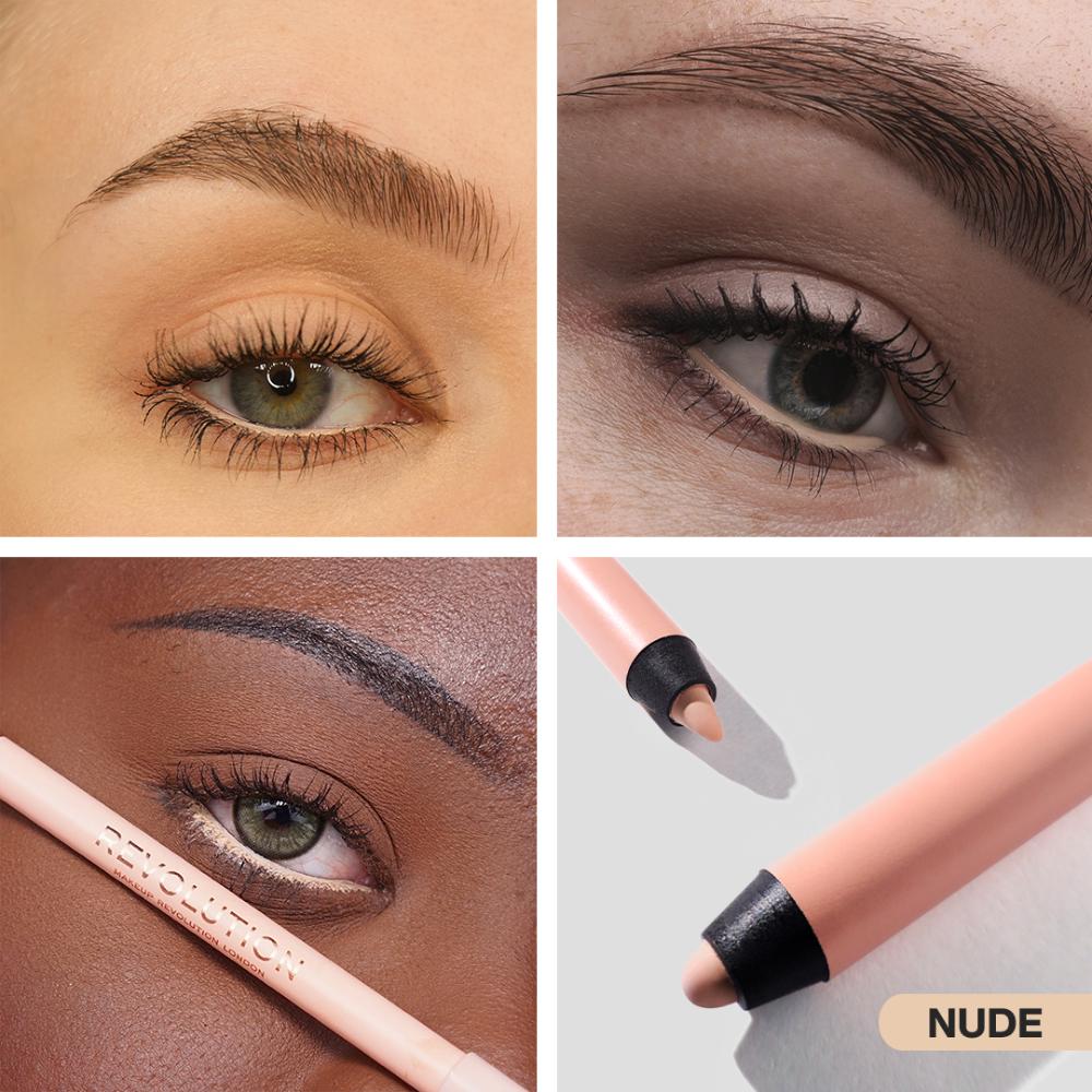 Makeup Revolution Streamline Waterline Eyeliner Pencil-Ultra Creamy Smudge Proof Smokey Looks