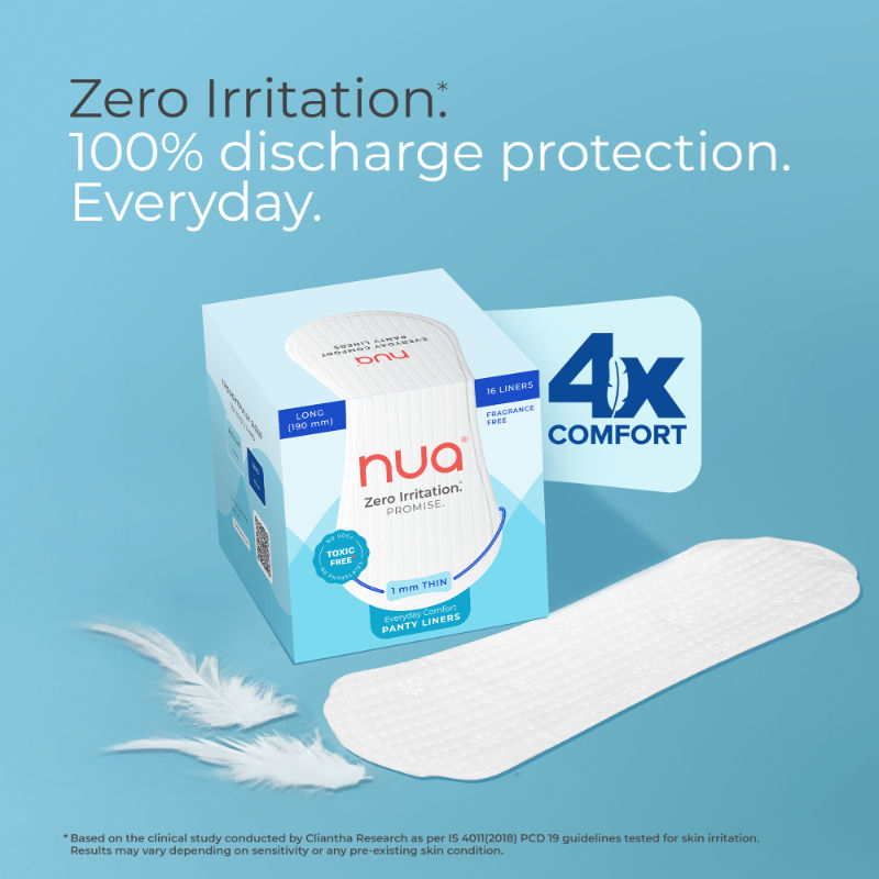 Nua Zero Irritation Panty Liners - 190 mm