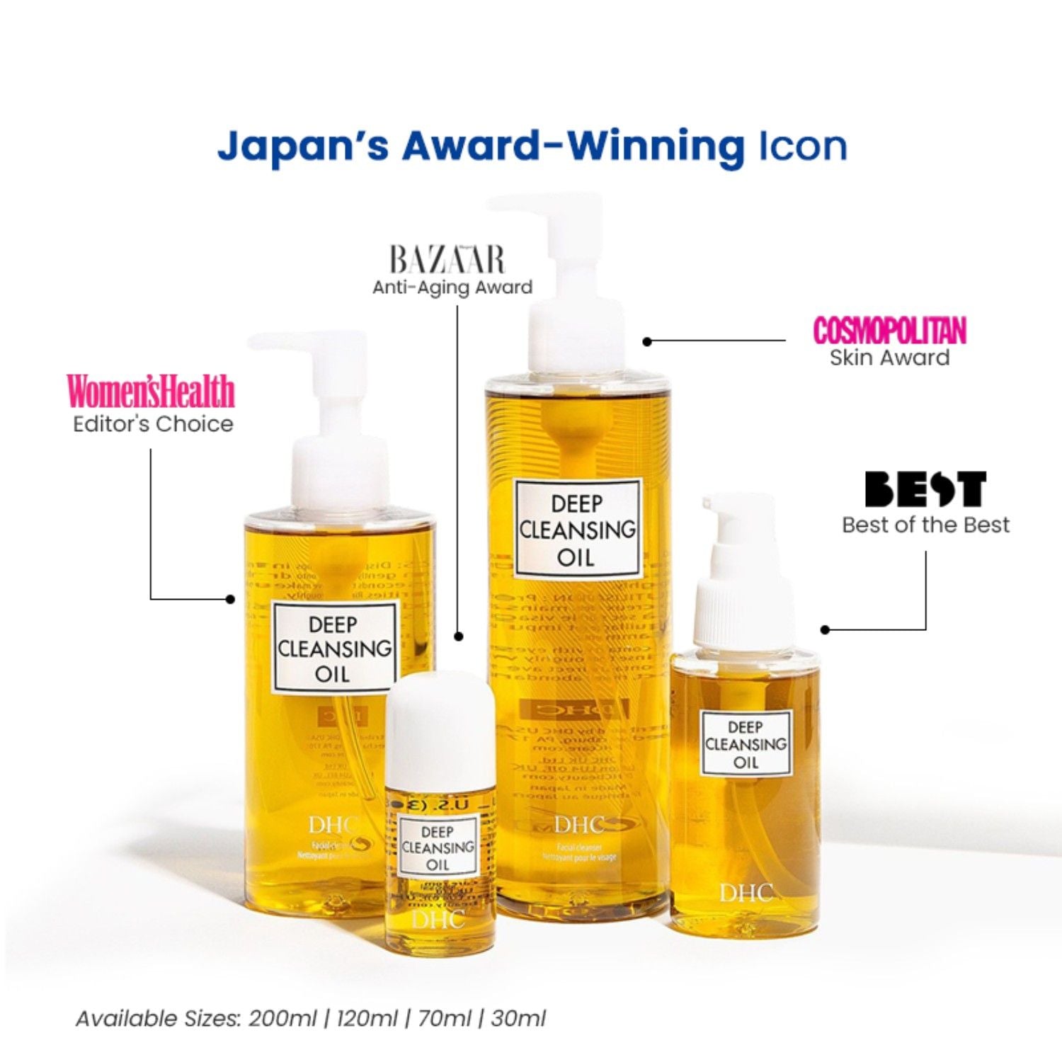 DHC Beauty Deep Cleansing Oil, Makeup Remover For All Skin Types