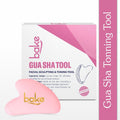 BAKE Quartz Gua Sha Stone Face Massager Tool for Reducing Fine Lines & Wrinkles and Eye Puffiness