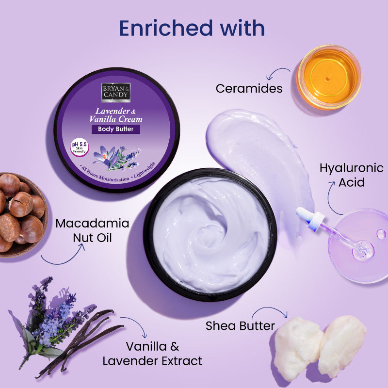 BRYAN & CANDY Lavender & Vanilla Cream Body Butter