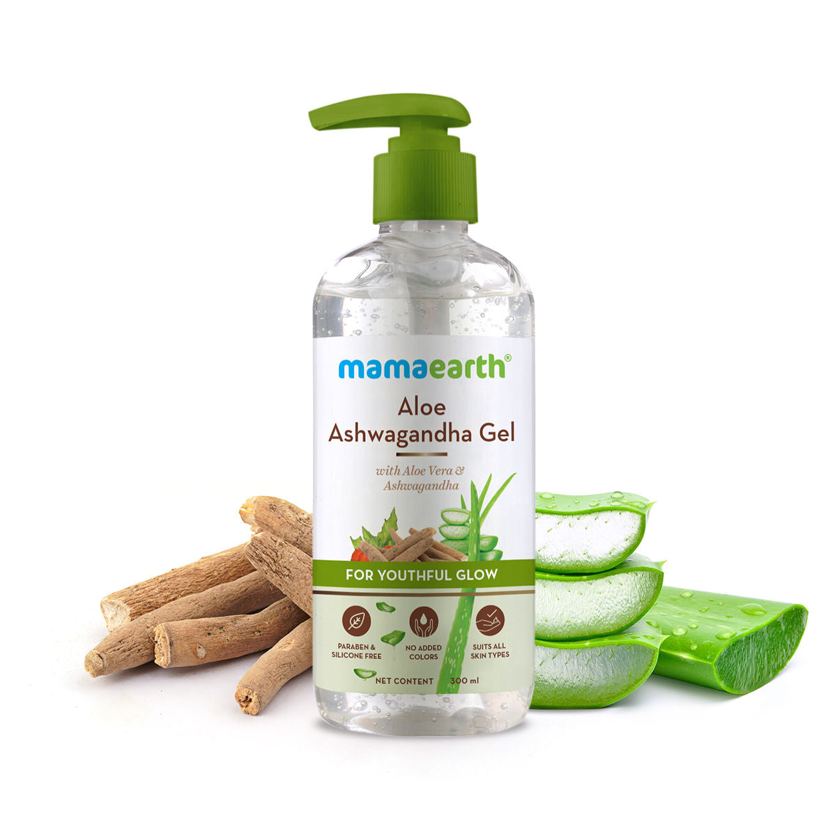 Mamaearth Aloe Ashwagandha Gel, For Face, With Aloe Vera & Ashwagandha For A Youthful Glow