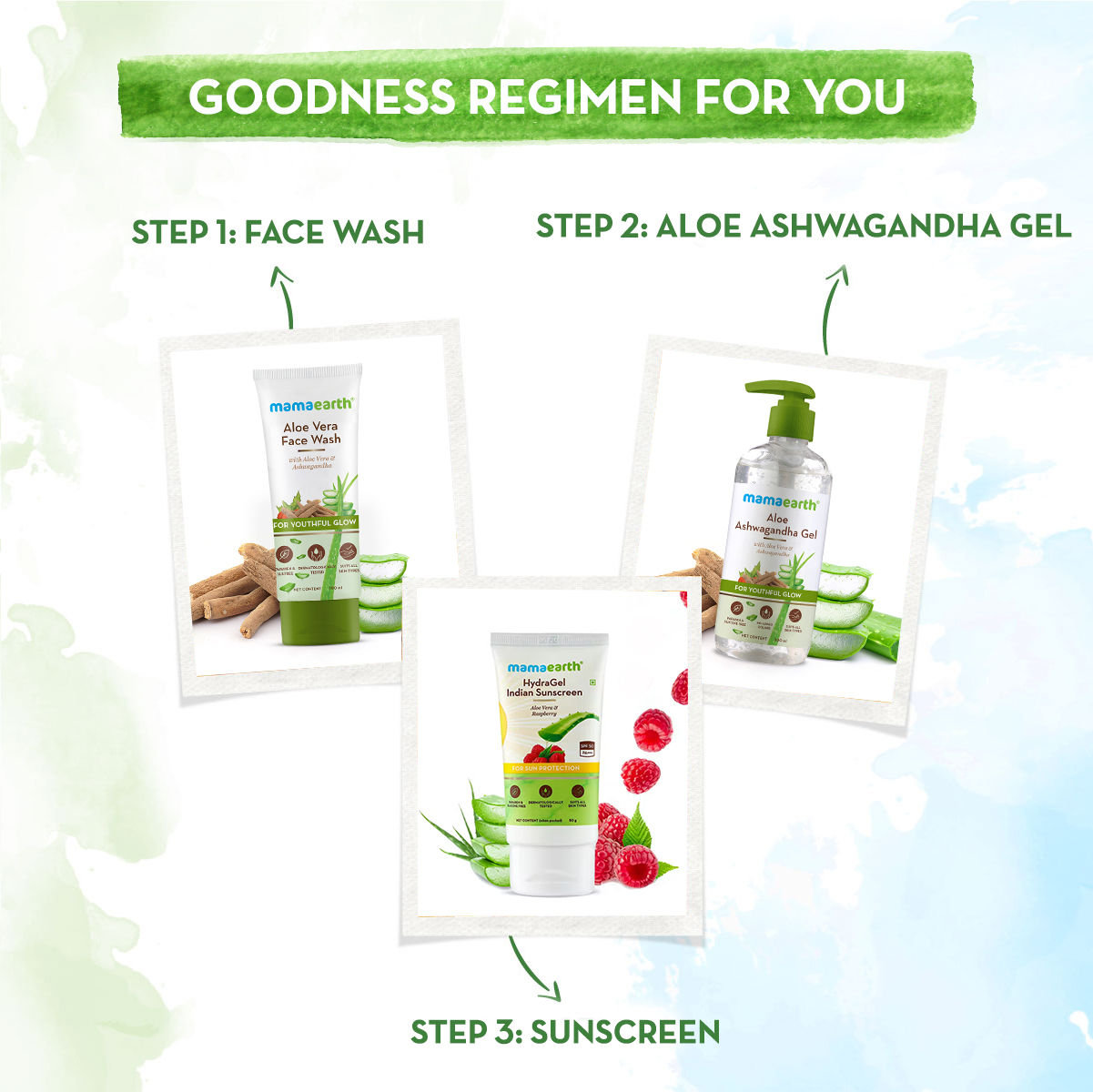 Mamaearth Aloe Ashwagandha Gel, For Face, With Aloe Vera & Ashwagandha For A Youthful Glow