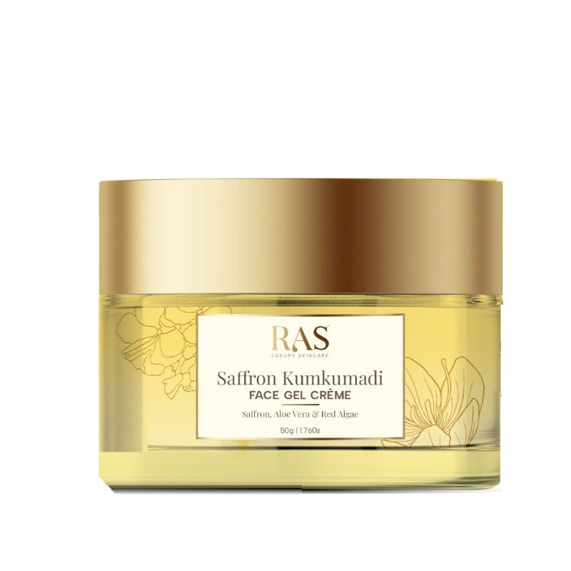 RAS Luxury Oils Saffron Kumkumadi Face Gel Creme With Aloevera & Red Algae