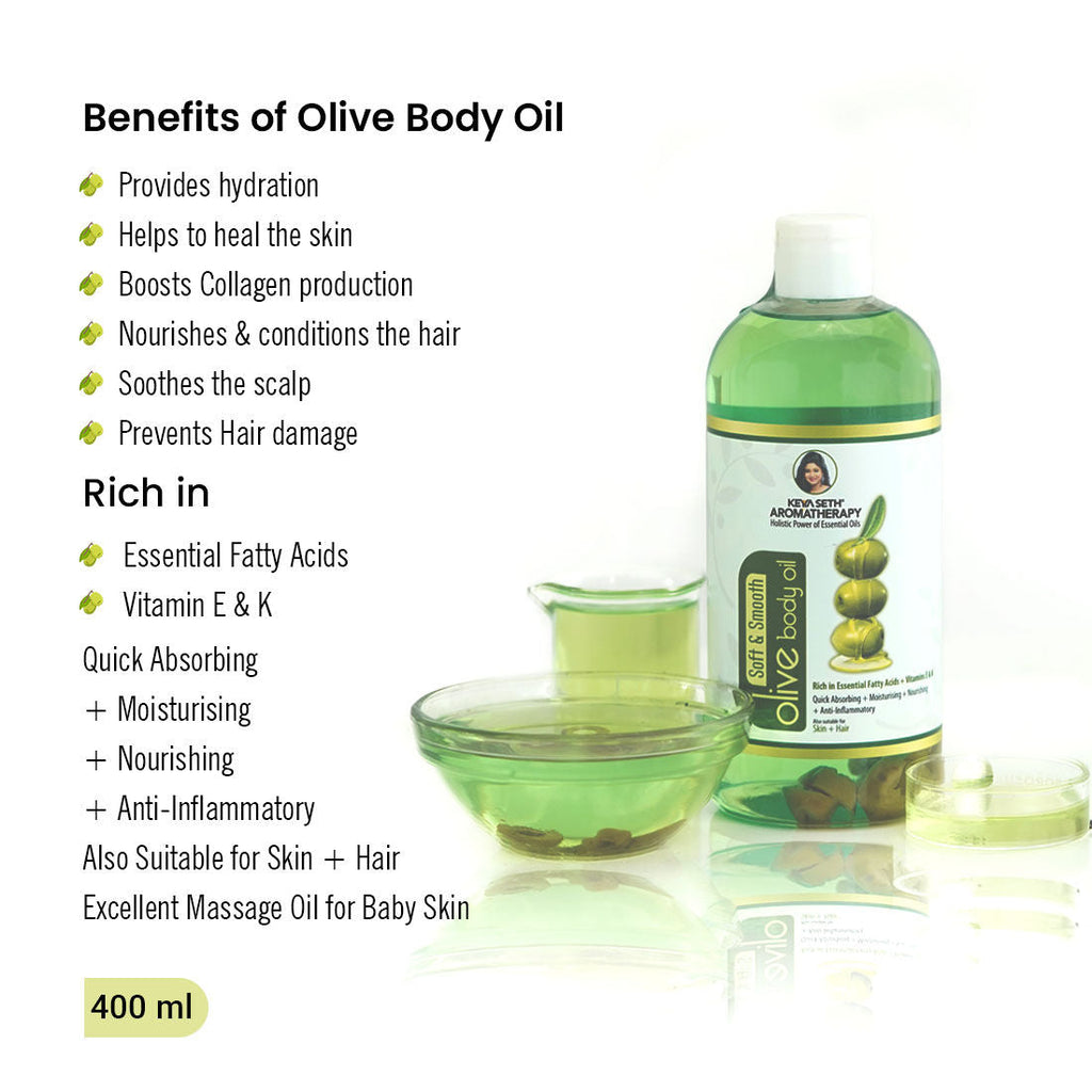 Keya Seth Aromatherapy Soft & Smooth Olive Body Oil