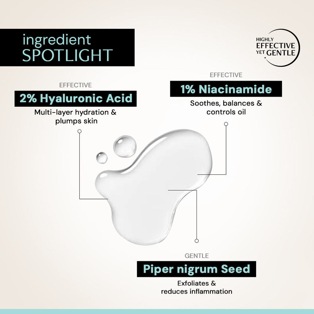 Deconstruct Hydrating Serum, 2% Hyaluronic Acid + 1% Niacinamide, Soft & Plump Skin