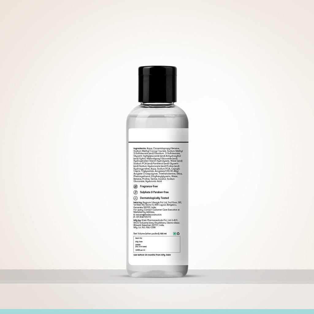 Deconstruct Hydrating Face Wash, 0.5% Amino Acids + 0.1% Hyaluronic Acid, Deeply Cleanses & Hydrates
