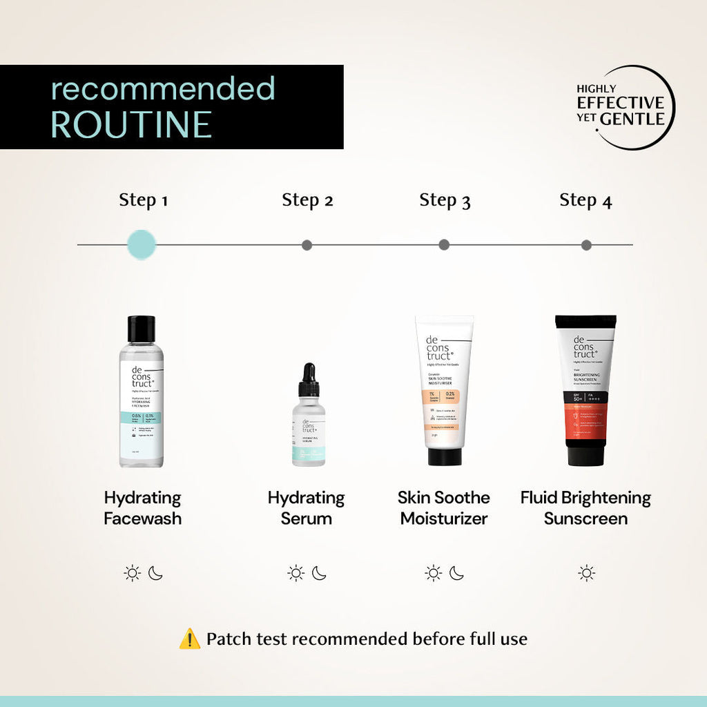 Deconstruct Hydrating Face Wash, 0.5% Amino Acids + 0.1% Hyaluronic Acid, Deeply Cleanses & Hydrates