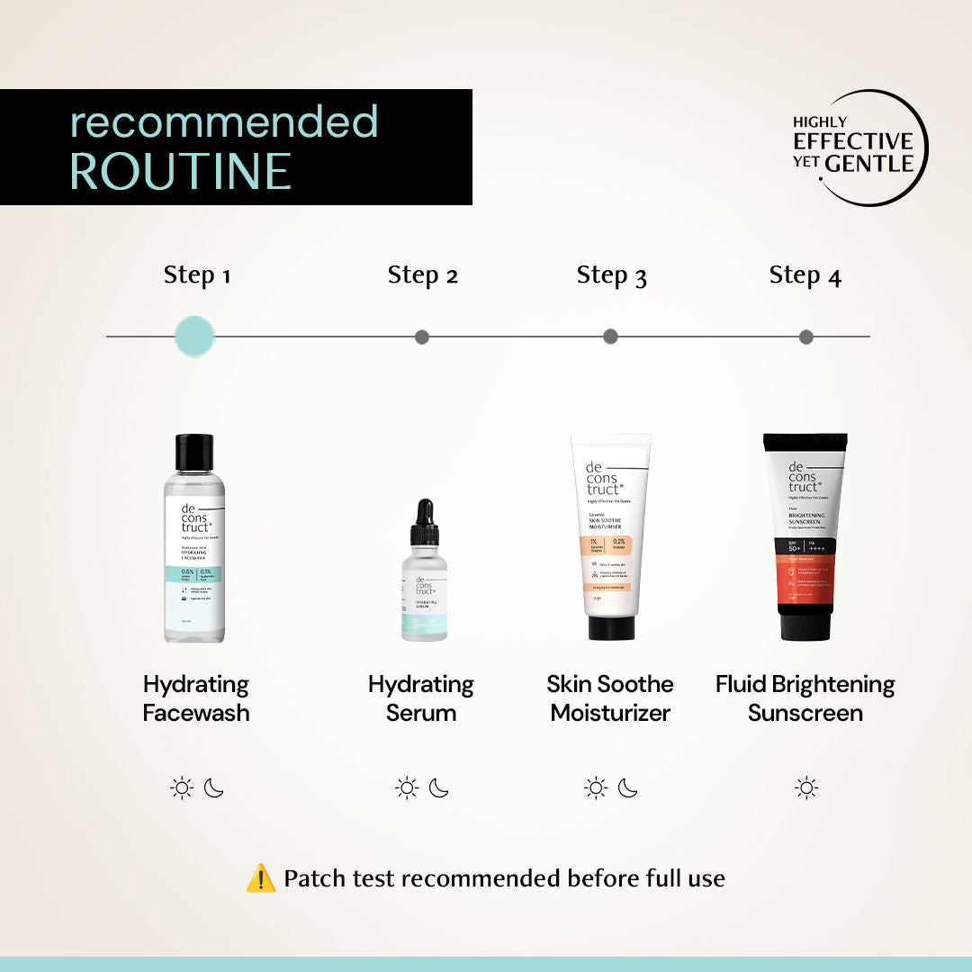 Deconstruct Hydrating Face Wash, 0.5% Amino Acids + 0.1% Hyaluronic Acid, Deeply Cleanses & Hydrates