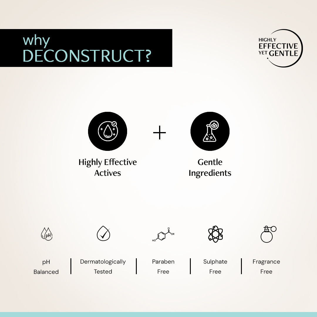Deconstruct Hydrating Face Wash, 0.5% Amino Acids + 0.1% Hyaluronic Acid, Deeply Cleanses & Hydrates