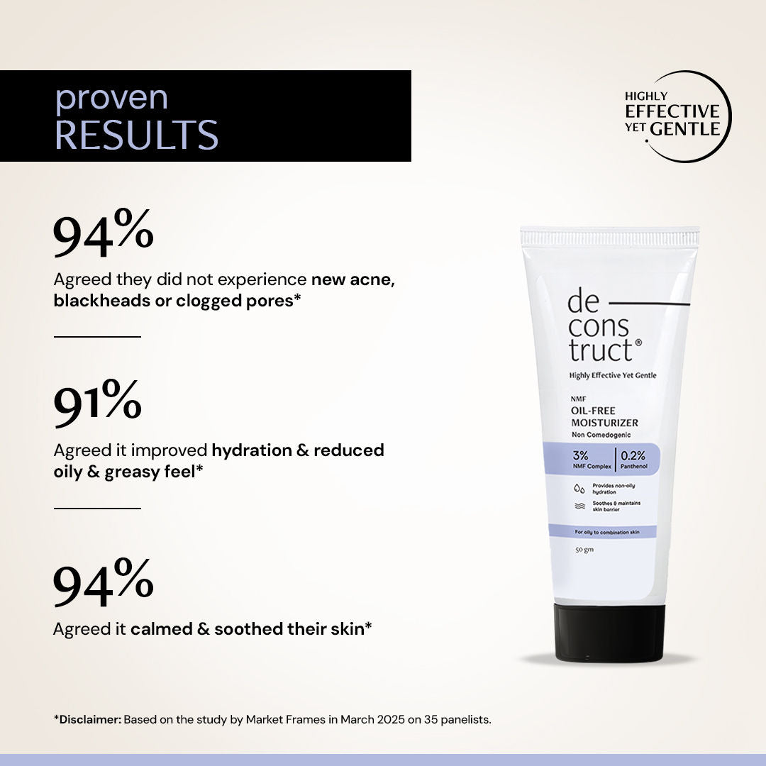 Deconstruct Oil-Free Moisturizer, Lightweight, Non-Sticky, 72H Hydration