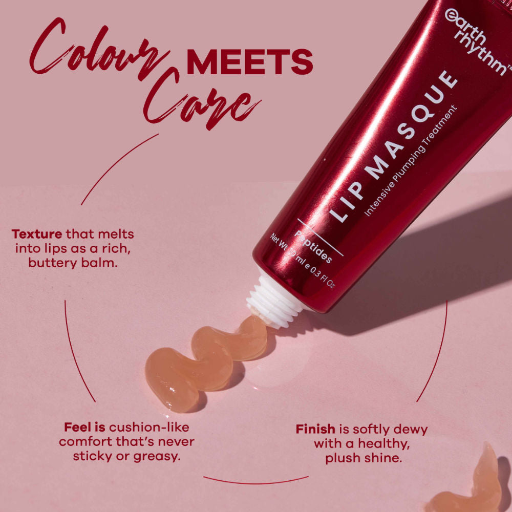 Earth Rhythm Lip Masque With Peptide, Overnight Damage Repair Mask and Seals Hydration