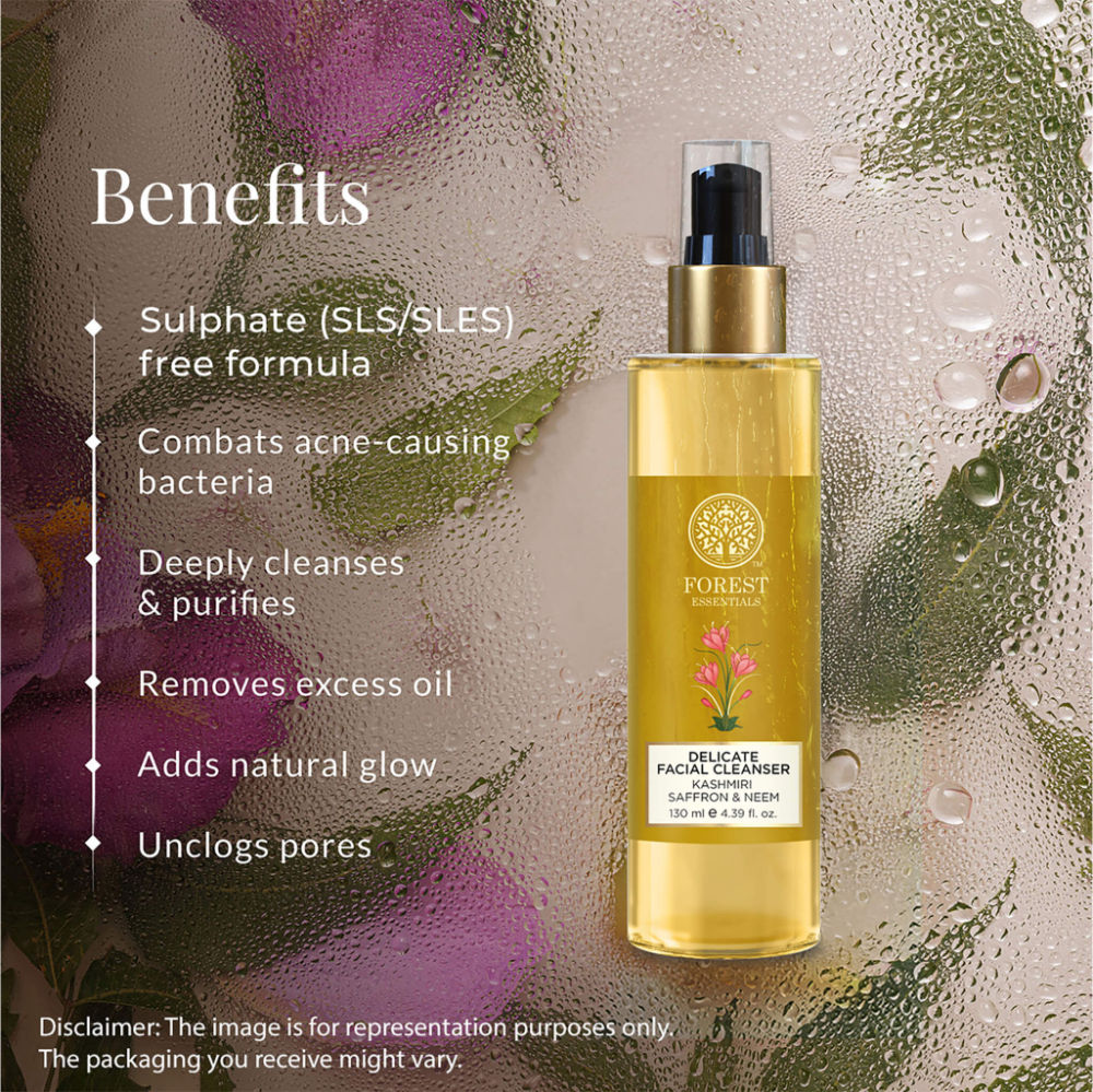 Forest Essentials Delicate Facial Cleanser - Kashmiri Saffron & Neem