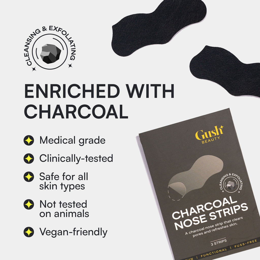 Gush Beauty Nose Pore Patches - Charcoal