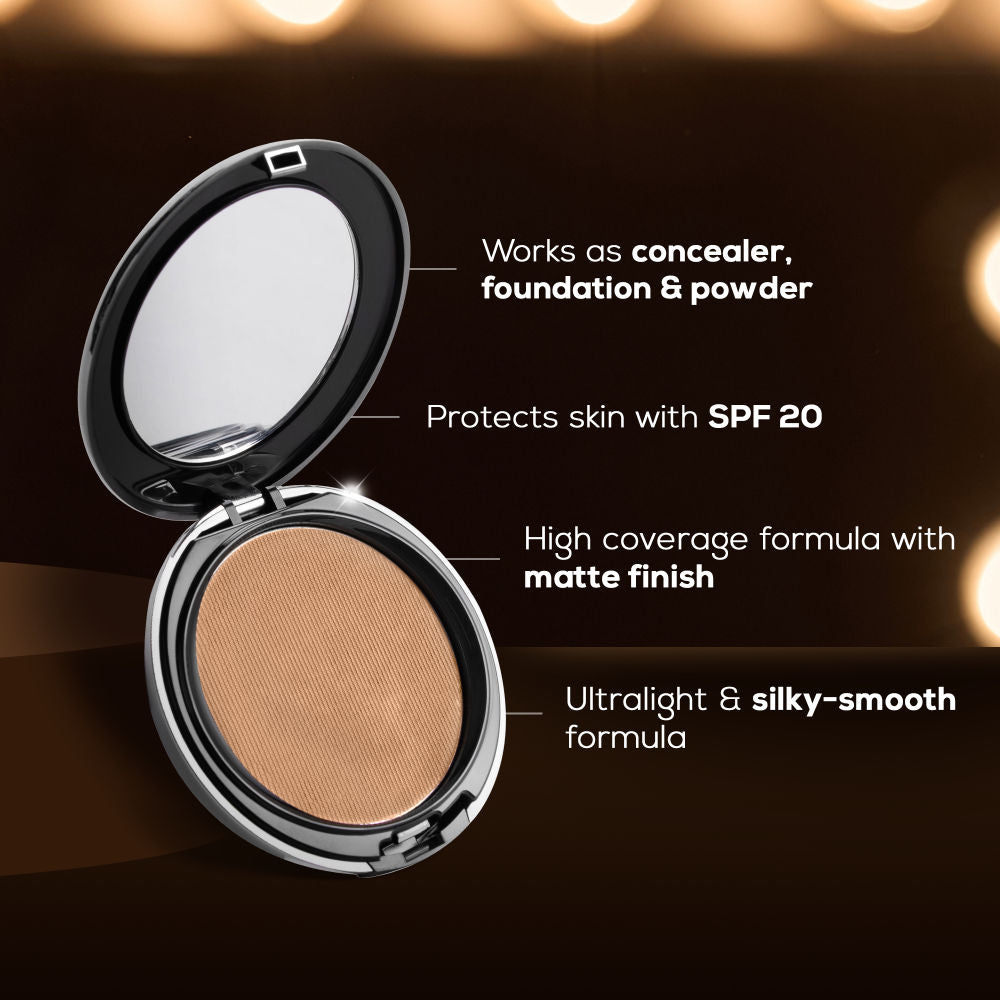 Renee Cosmetics Pro HD 3-IN-1 Compact Works as Concealer, Foundation & Powder With SPF 20