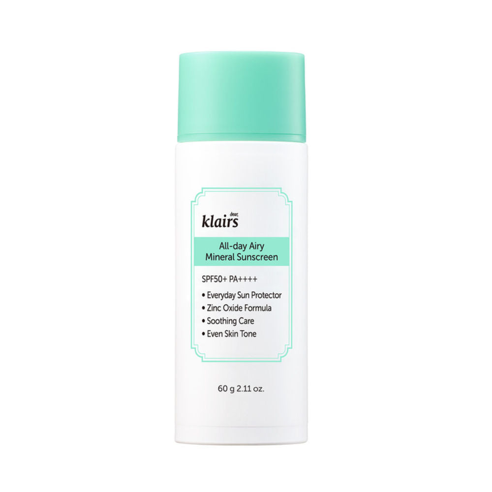 Klairs All-Day Airy Mineral Sunscreen SPF50+ PA++++