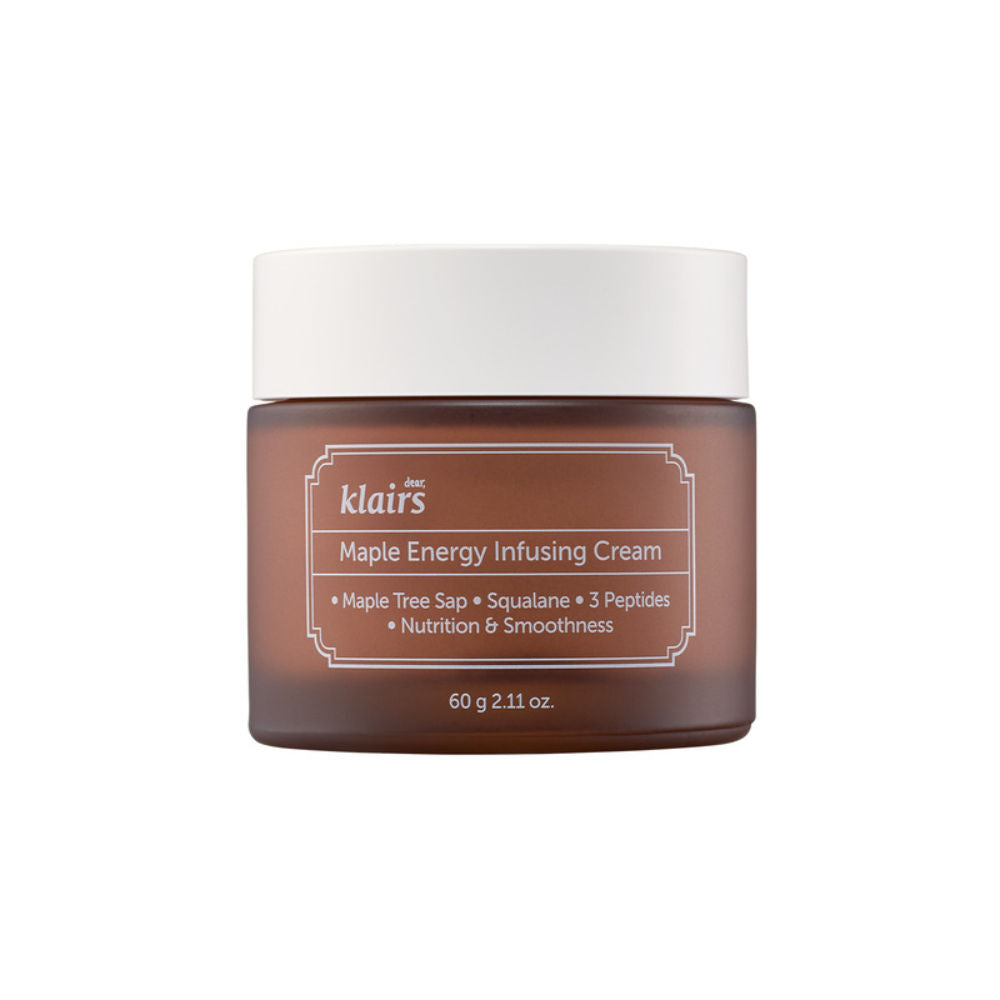 Klairs Maple Energy Infusing Cream, Wrinkle Care Korean Cream with 3 Peptides For Glowing Skin
