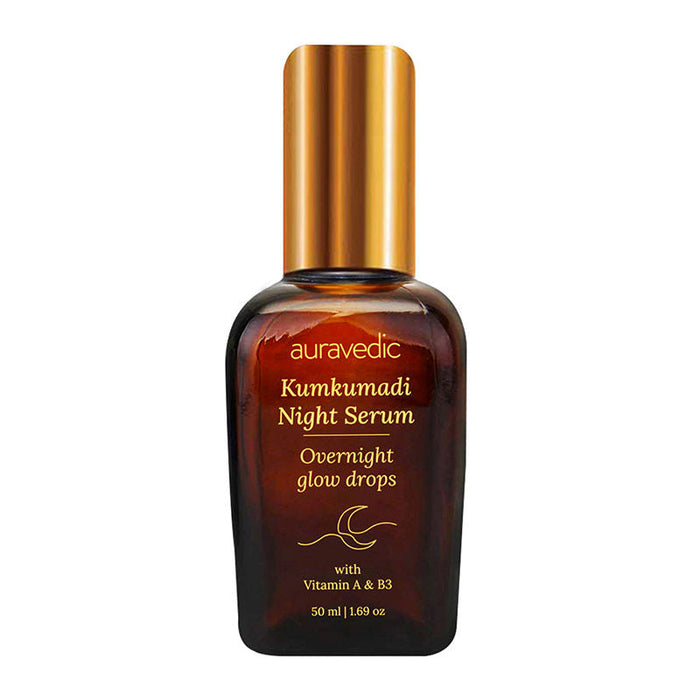 Auravedic Kumkumadi Tailam Night Serum Kumkumadi Face Serum With Kumkumadi Oil For Anti Aging Glow