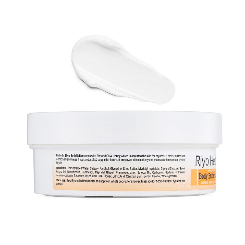 Riyo Herbs Body Butter Cream Infused with Almond Oil & Honey