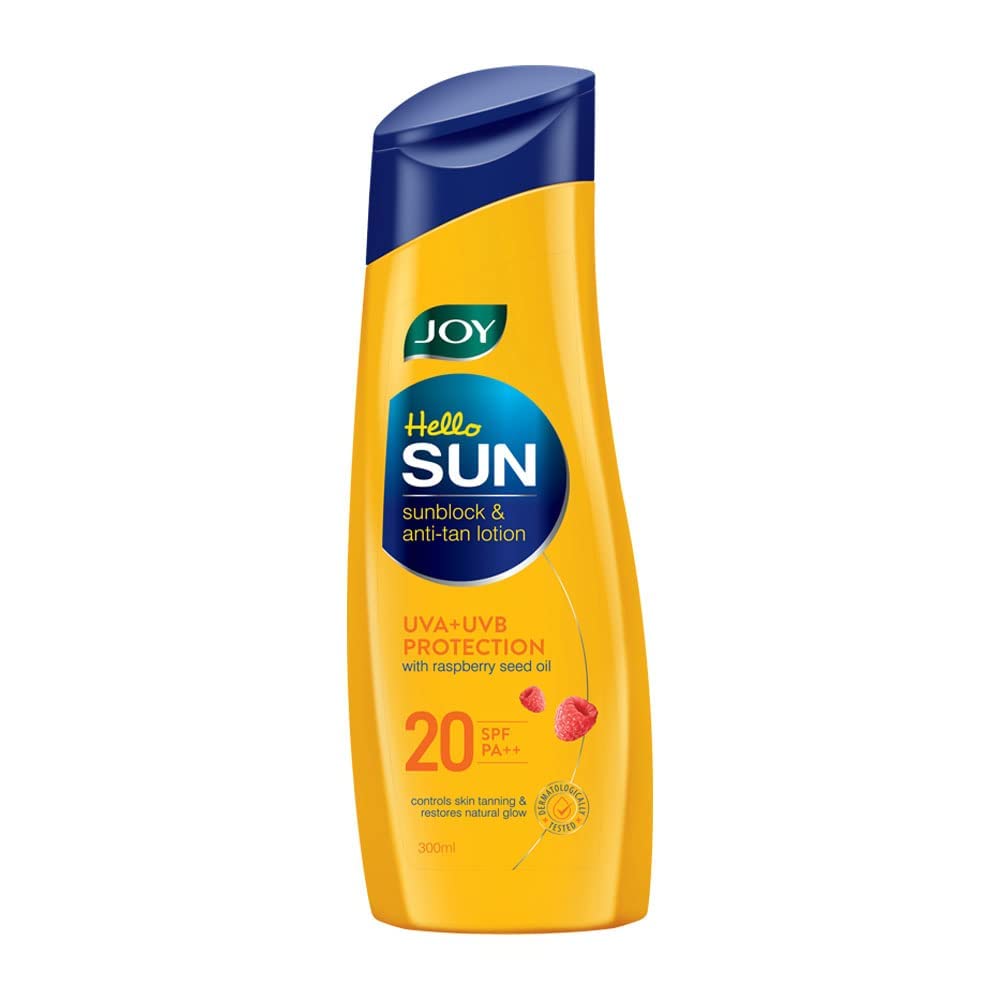 Joy Hello Sun Body Sunscreen Lotion SPF 20 PA++ For Tan Control & Body Moisturization