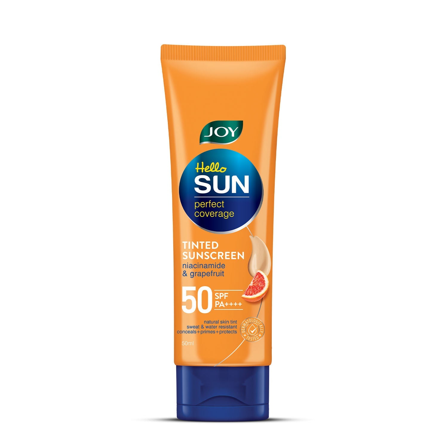 Joy Tinted Sunscreen SPF 50 PA+++ for Oily Skin with Niacinamide, No White Cast, Even Tone