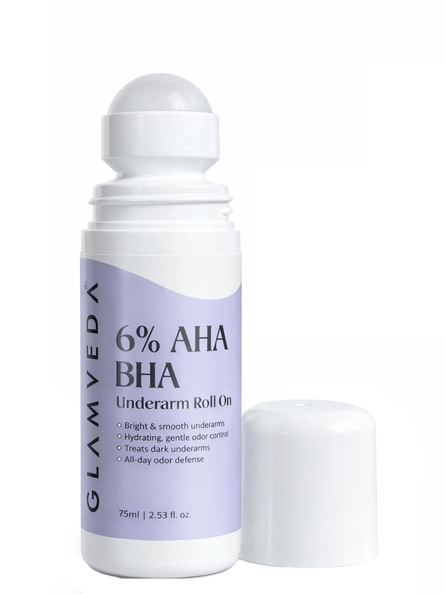 Glamveda 6% AHA BHA Underarm Roll On For Reduce Darkness & Odour Control