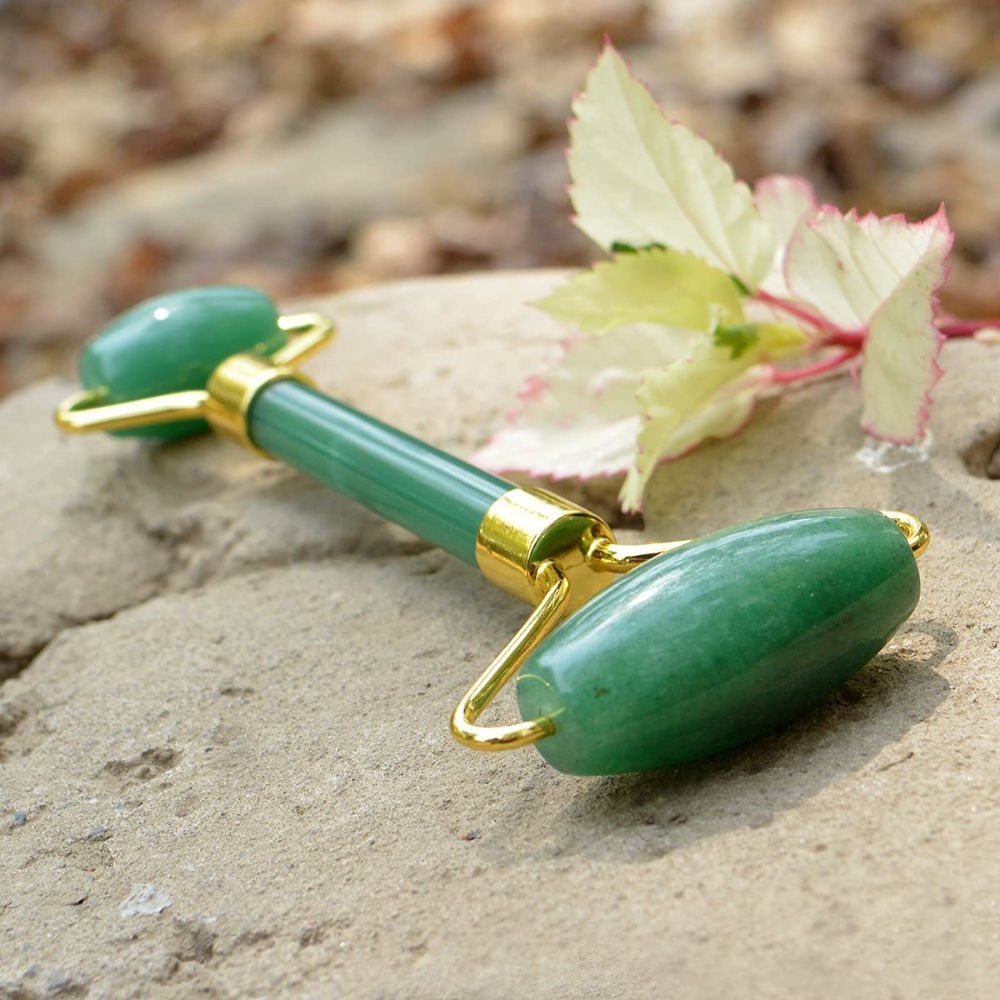 SEMINO Pure Jade Green Adventurine Roller For Face