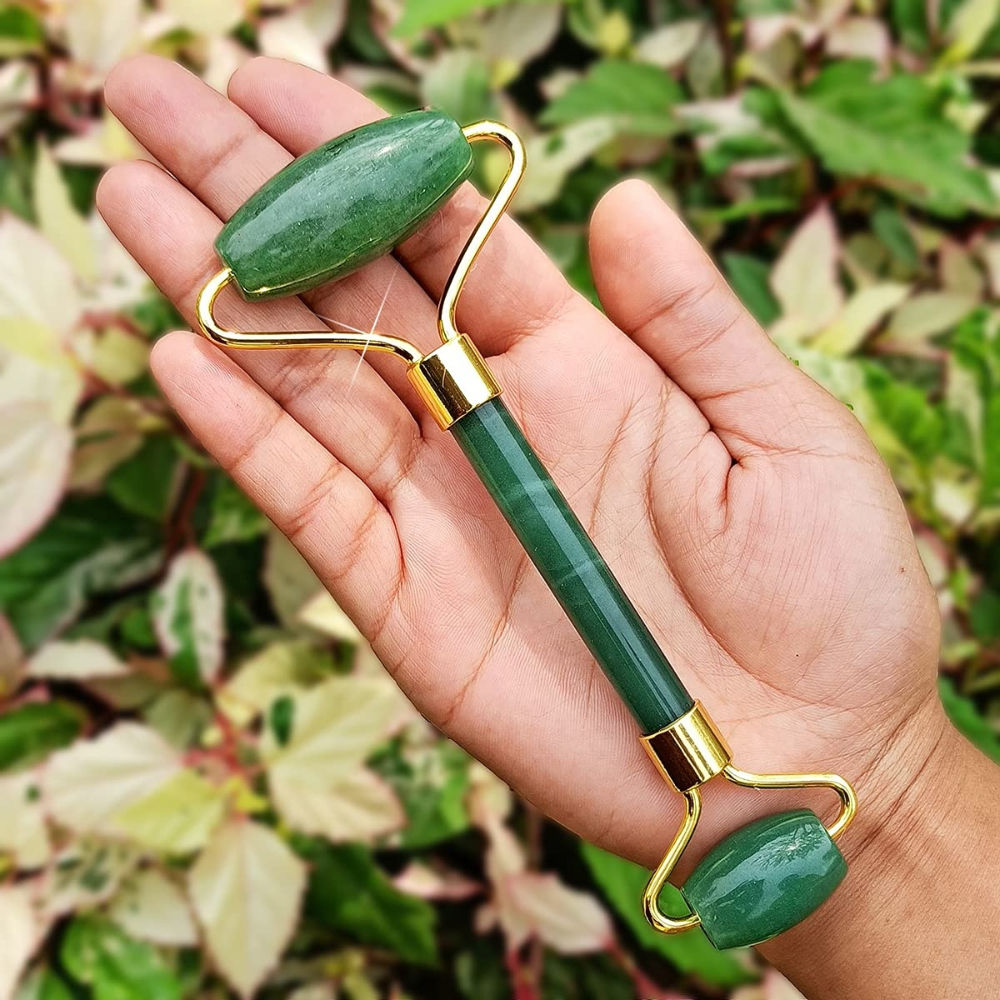 SEMINO Pure Jade Green Adventurine Roller For Face