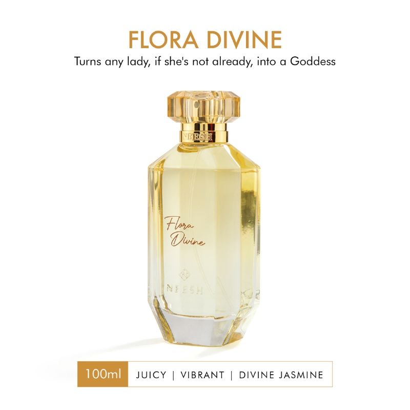 NEESH Flora Divine Extrait De Parfum – Fresh Floral Perfume for Women