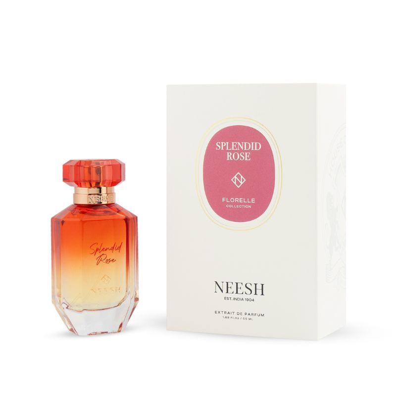 NEESH Splendid Rose Extrait De Parfum – Rose Floral Perfume for Women