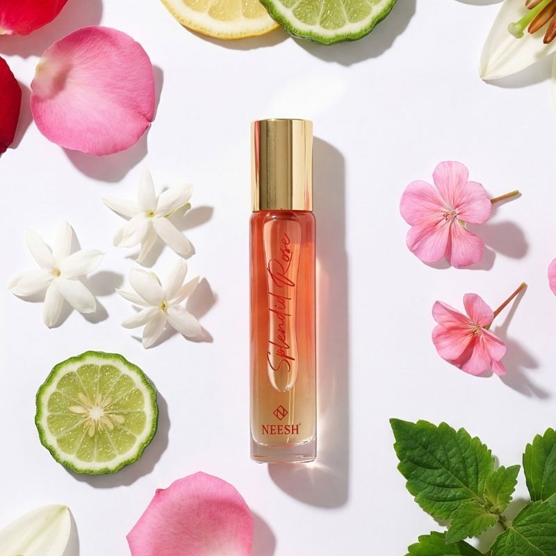NEESH Splendid Rose Extrait De Parfum – Rose Floral Perfume for Women