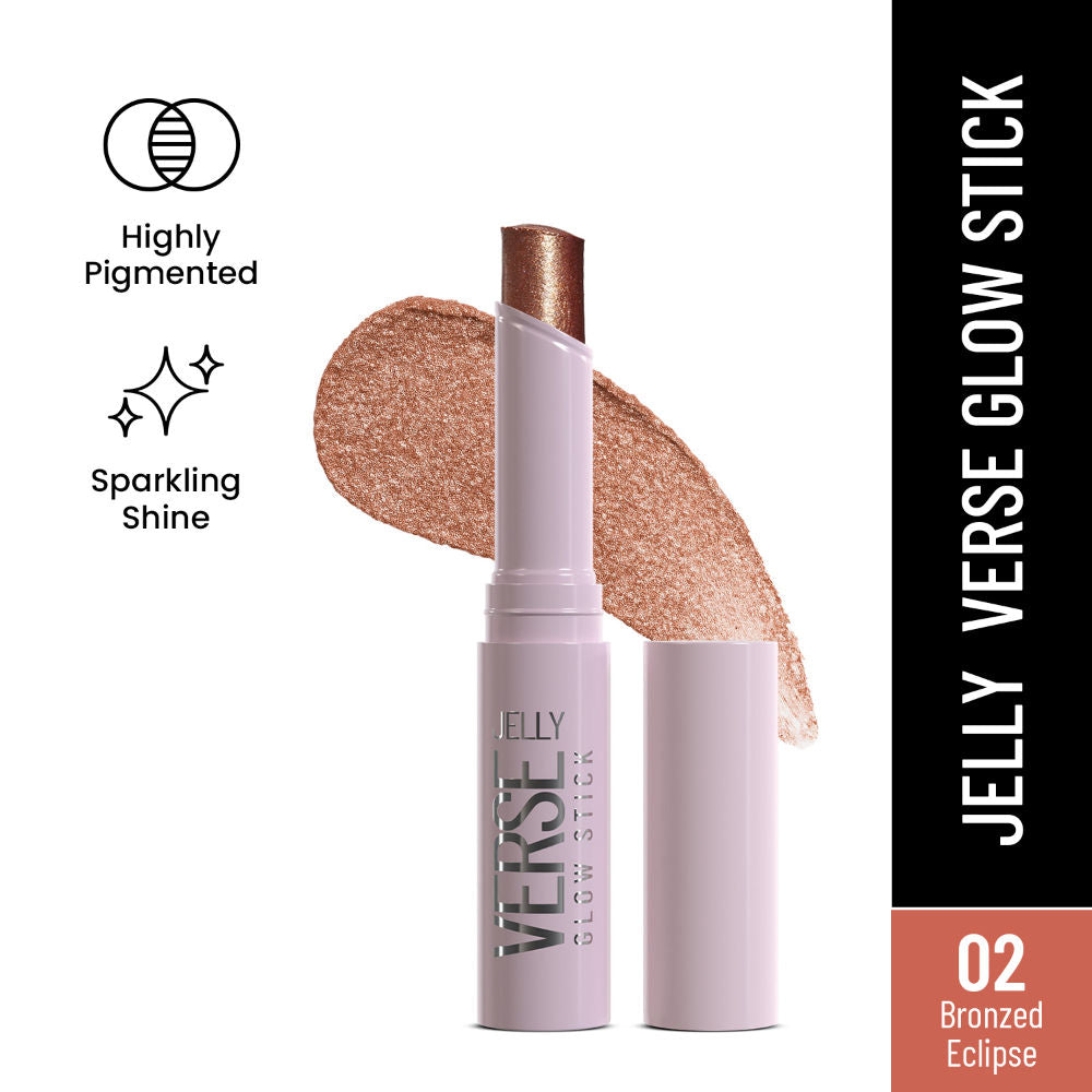 Swiss Beauty Jelly Verse Glow Eyeshadow Stick , Rich Color Payoff, Crease-Proof