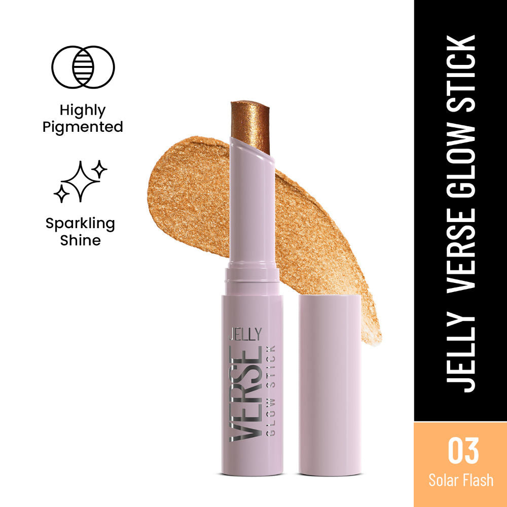 Swiss Beauty Jelly Verse Glow Eyeshadow Stick , Rich Color Payoff, Crease-Proof