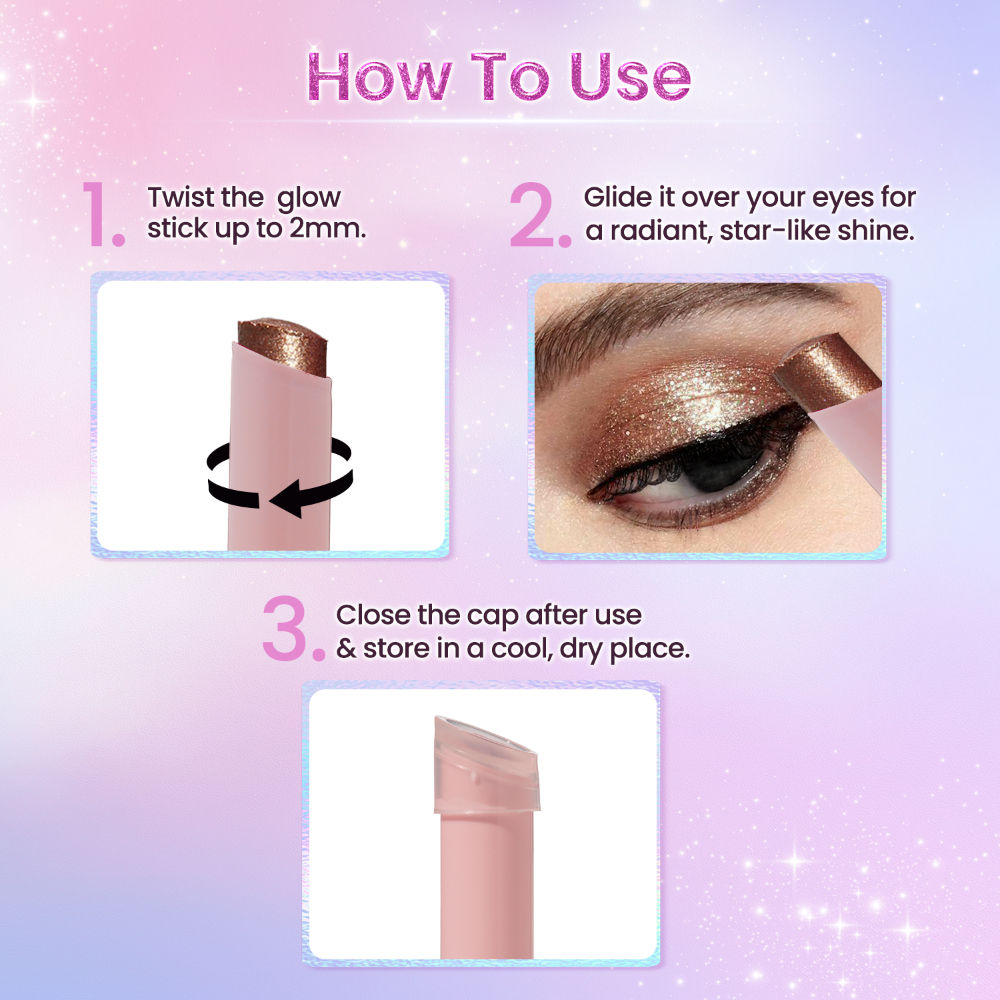 Swiss Beauty Jelly Verse Glow Eyeshadow Stick , Rich Color Payoff, Crease-Proof