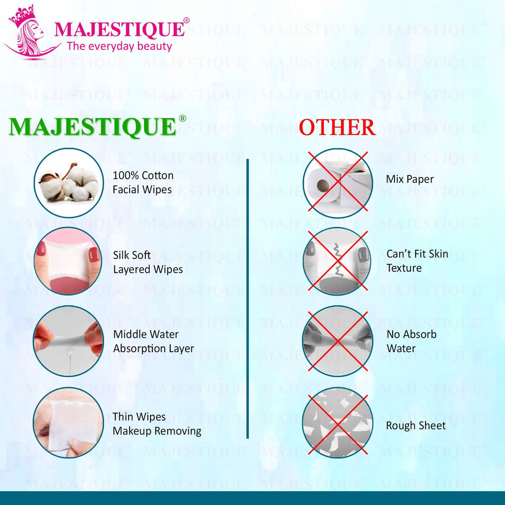 Majestique Makeup Removing Cotton Cleansing Tissues
