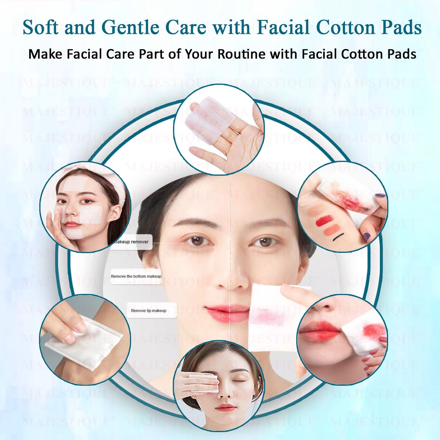 Majestique Makeup Removing Cotton Cleansing Tissues